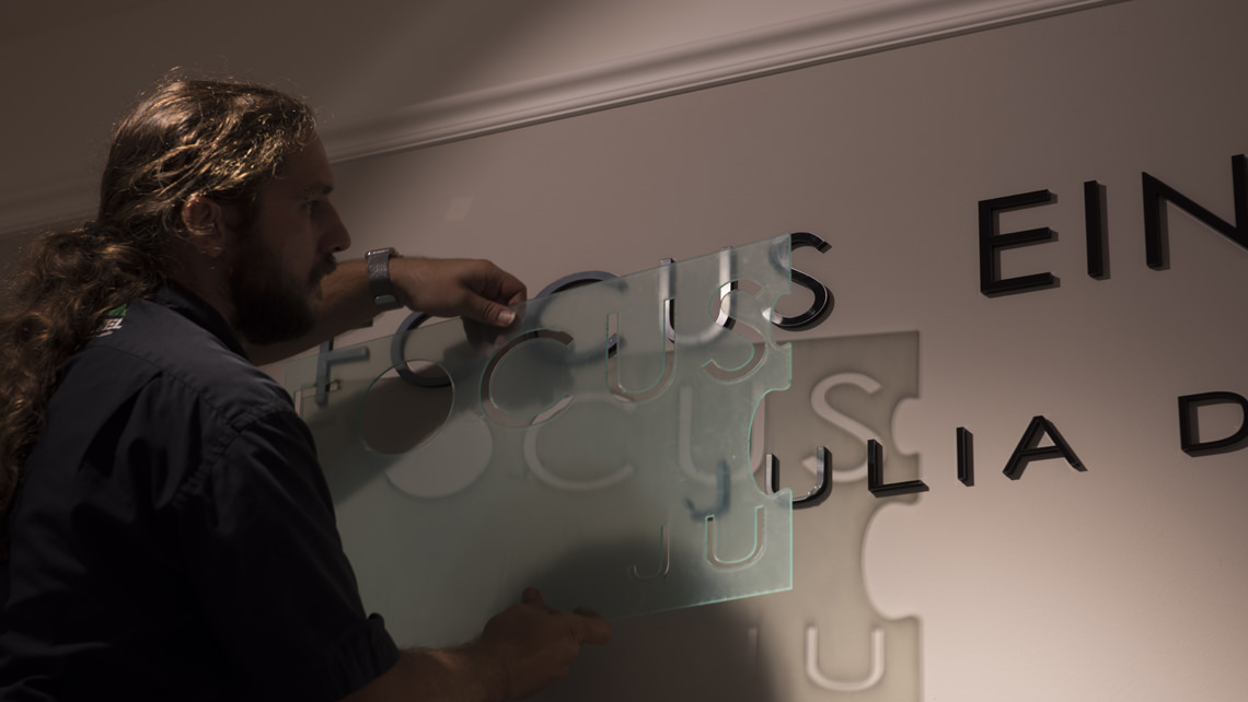 Acrylbuchstaben bei Focus Einrichtungen