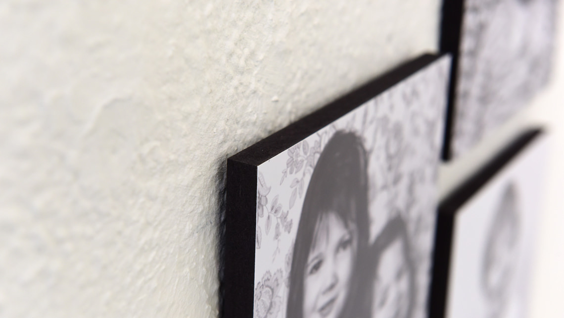 Kaschierte Kunst und der