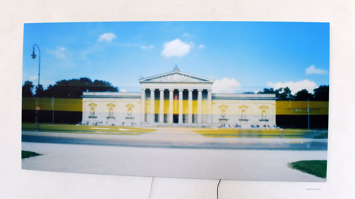 Kaschierte Kunst und der