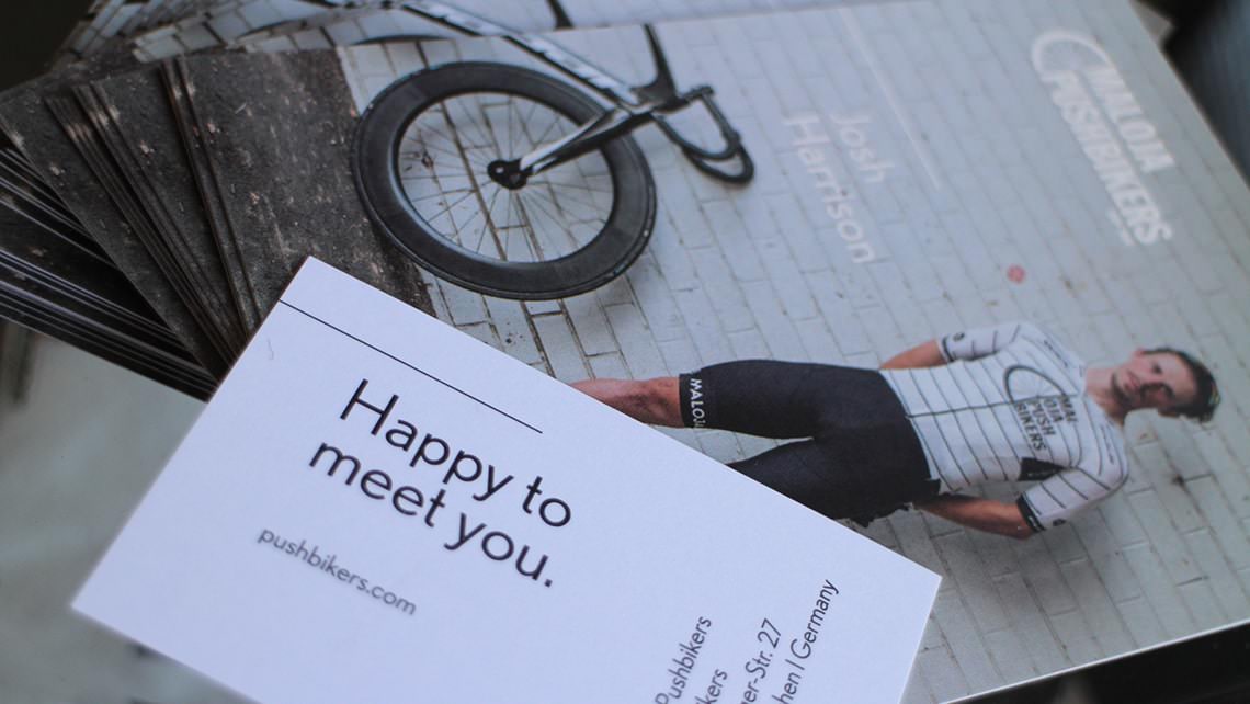 Geschäftsausstattung für die Pushbikers